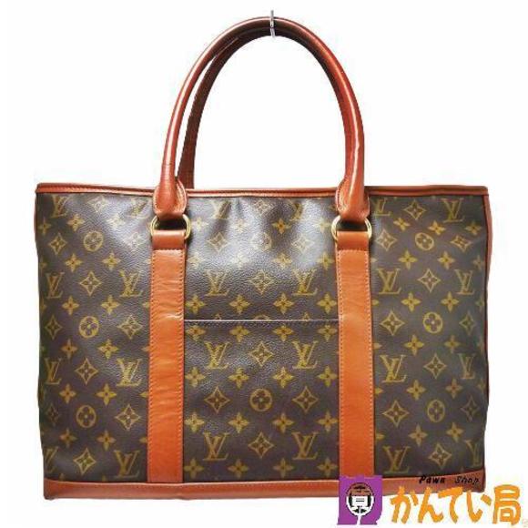 Louis Vuitton leather pattern Monceau brown lock handbag - Picture 1 of 9